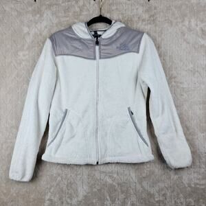 The North Face Oso Jacket Womens Small Fleece Hooded White Outdoors Classic
